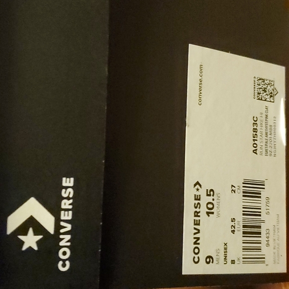 Converse Run Star Hike Hi Platform Embroidered Floral Unisex Sz: /A01583C - Picture 14 of 14